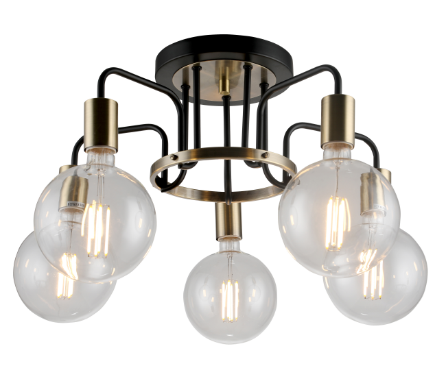 Nordic post-modern simple metal ceiling light E27