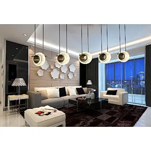 Beautiful French style modern led pendant light crystal home hotel mall decoration lighting
