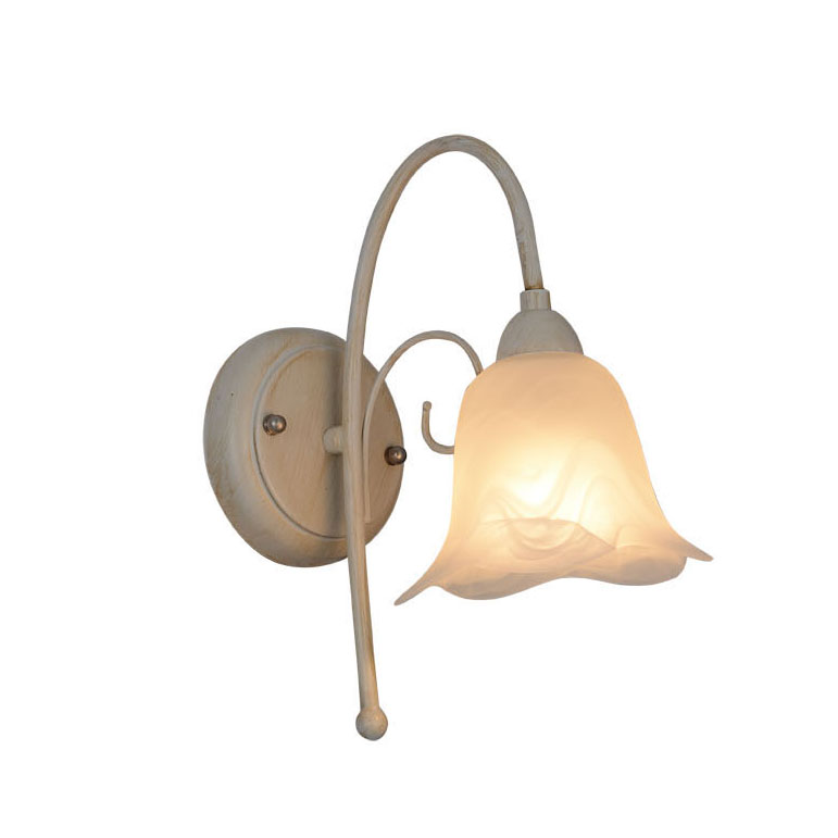 European style modern classic flower glass wall lamp