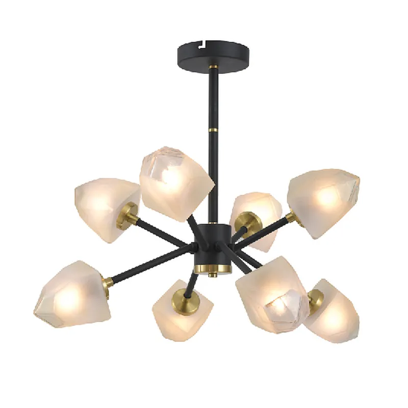 Chinese modern luxury feature glass chandelier ceiling lamp