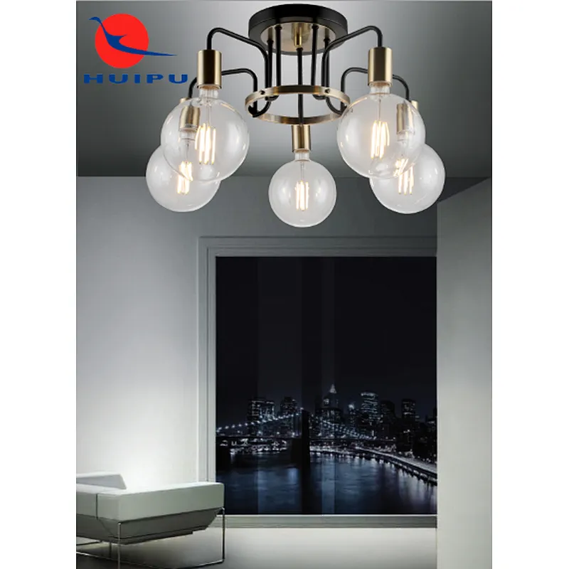 Nordic post-modern simple metal ceiling light E27