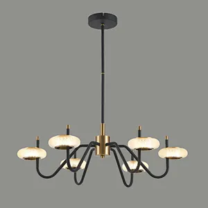 2022 French style modern led 3 lights crystal chandelier pendant light