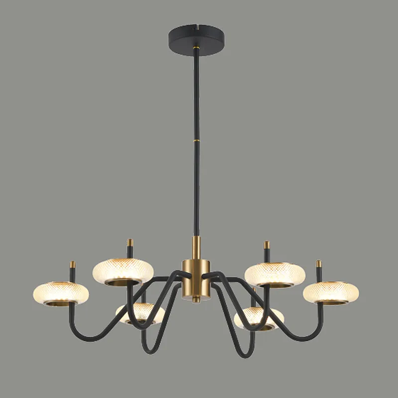 2022 French style modern led 3 lights crystal chandelier pendant light