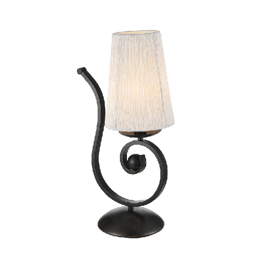 European style vintage classical table lamp with fabric shade