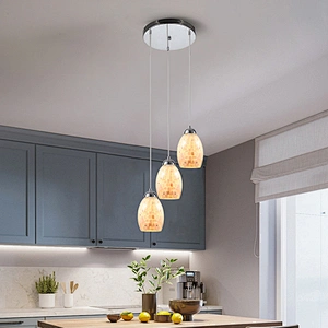 Hot selling modern shell glass pendant light