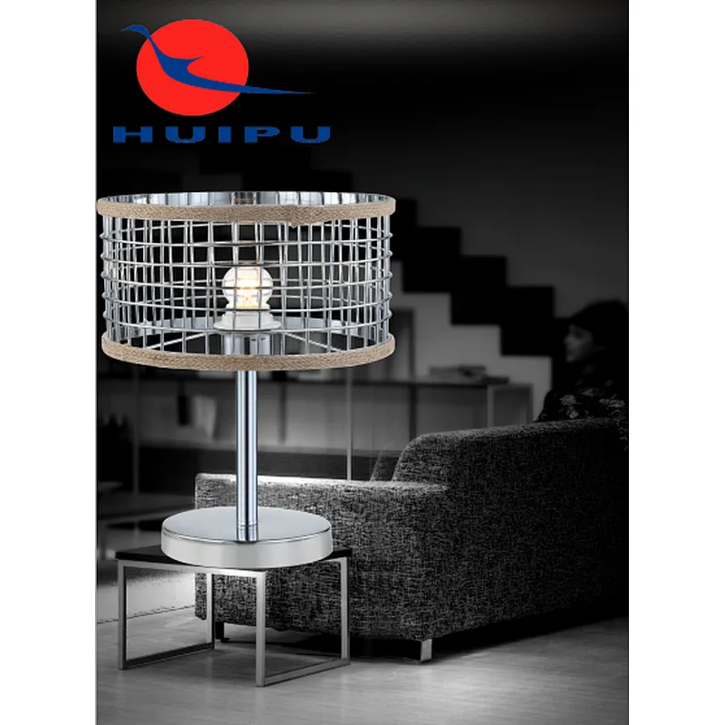 Nordic post-modern chrome metal table lamp E27