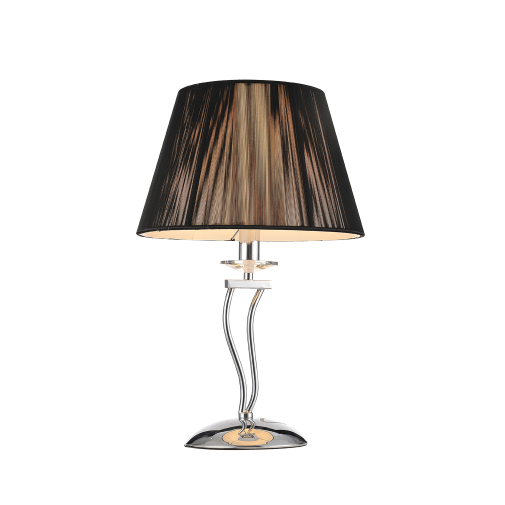 European modern simple black cloth cover table lamp