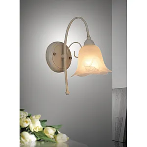 European style modern classic flower glass wall lamp