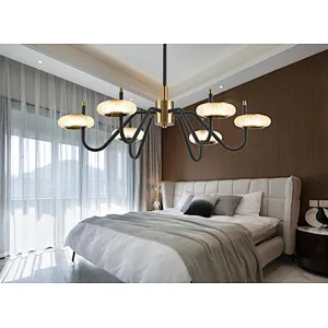 2022 French style modern led 3 lights crystal chandelier pendant light