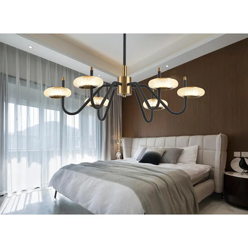 2022 French style modern led 3 lights crystal chandelier pendant light