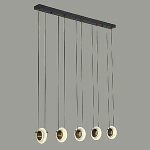 Beautiful French style modern led pendant light crystal home hotel mall decoration lighting