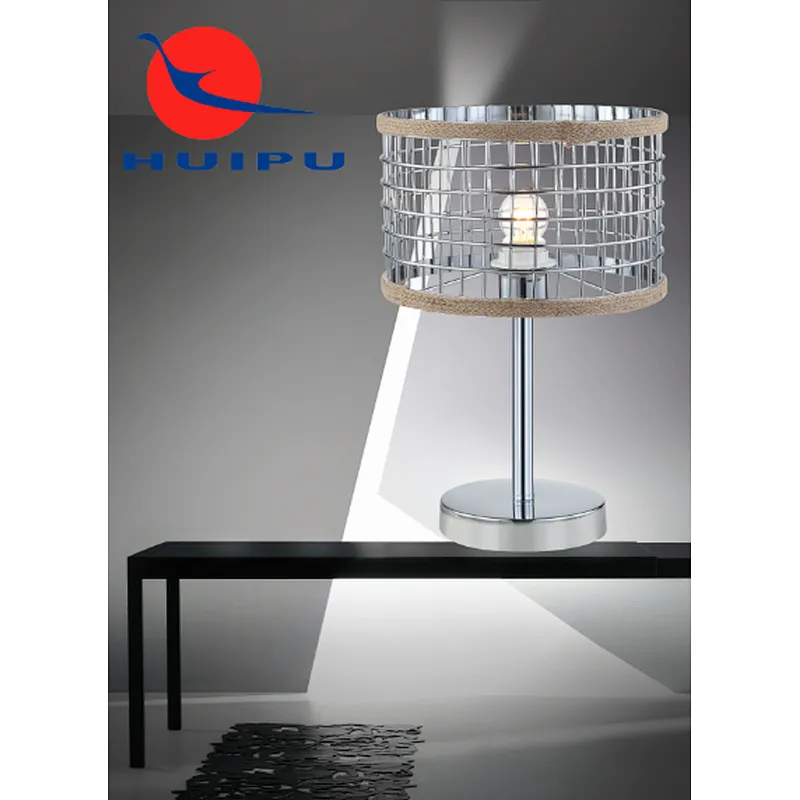Nordic post-modern chrome metal table lamp E27