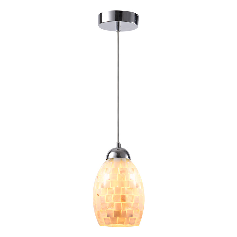 Hot selling modern shell glass pendant light