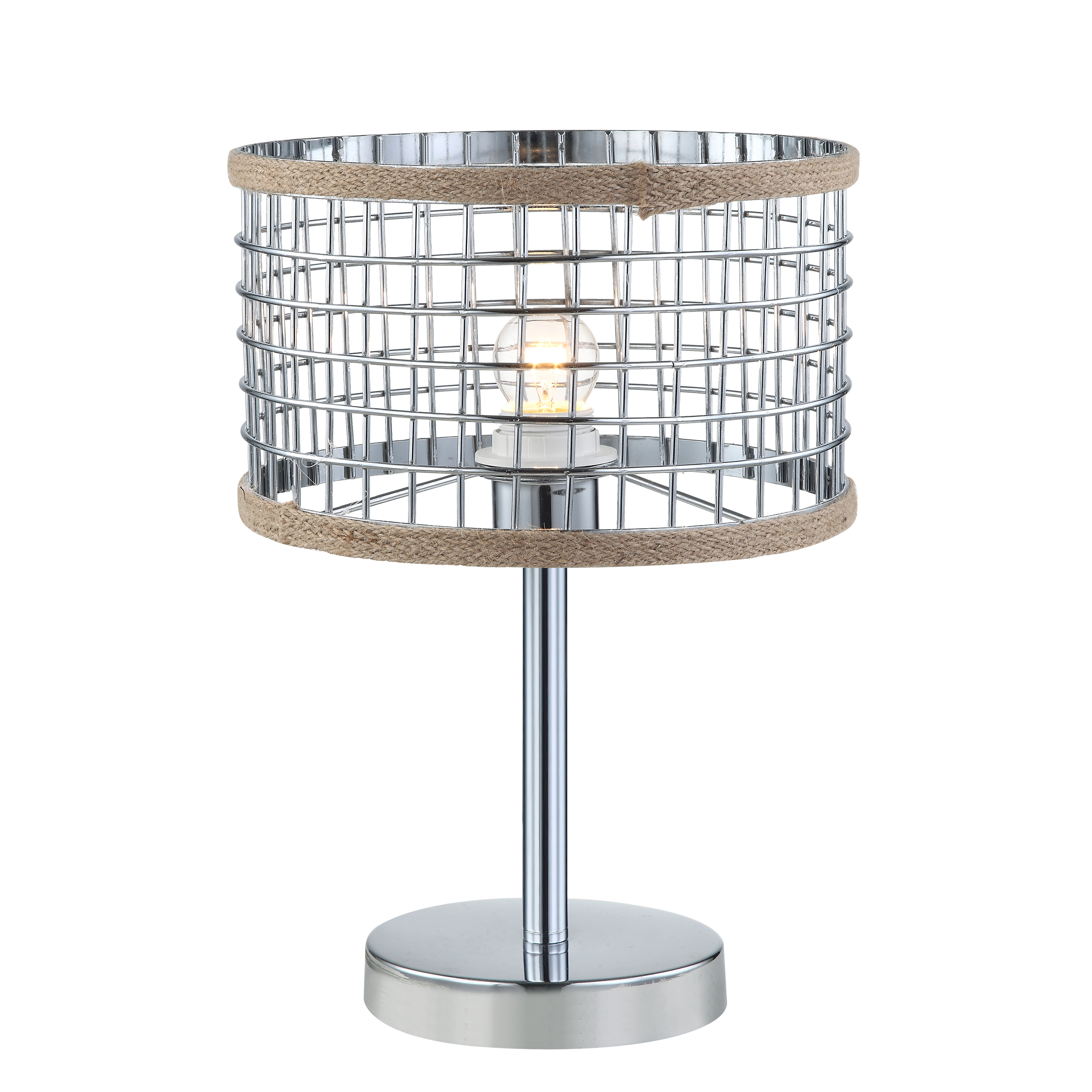 Nordic post-modern chrome metal table lamp E27