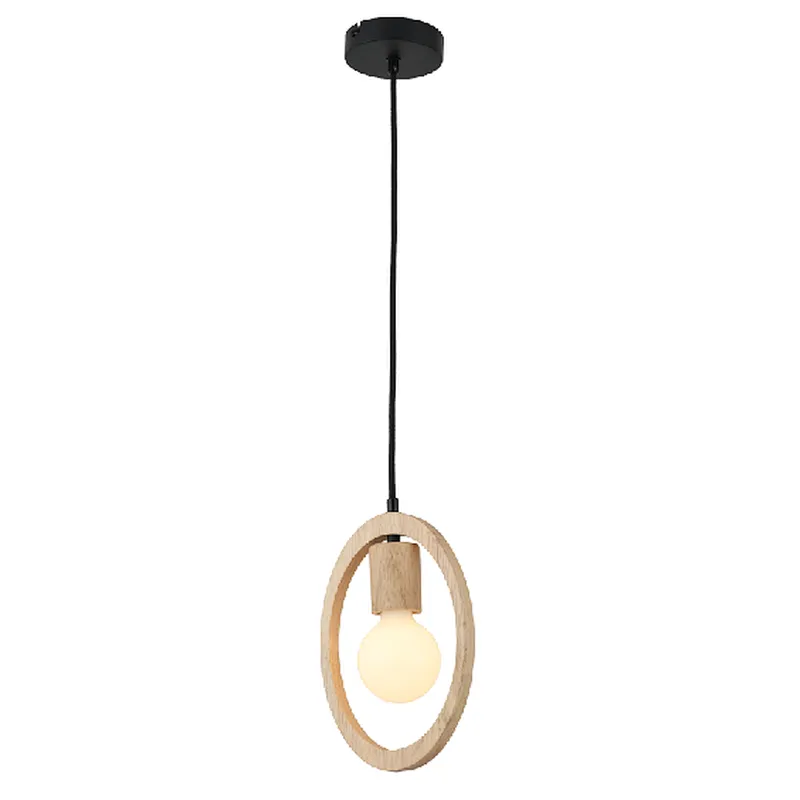 Nordic style modern natural wooden pendant light