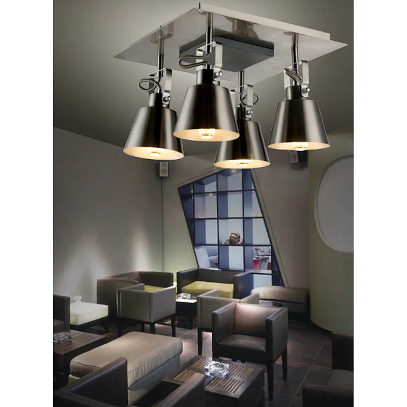 New American industrial style modern metal ceiling lamp