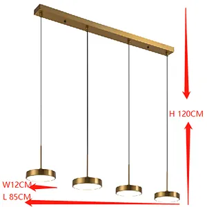 Modern light luxury LED pendant light in Dubai style