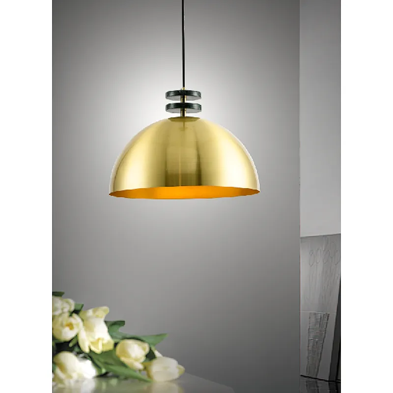 Nordic style modern luxury gold metal dining pendant light