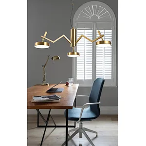 Nordic copper modern led 3*6W chandelier pendant light