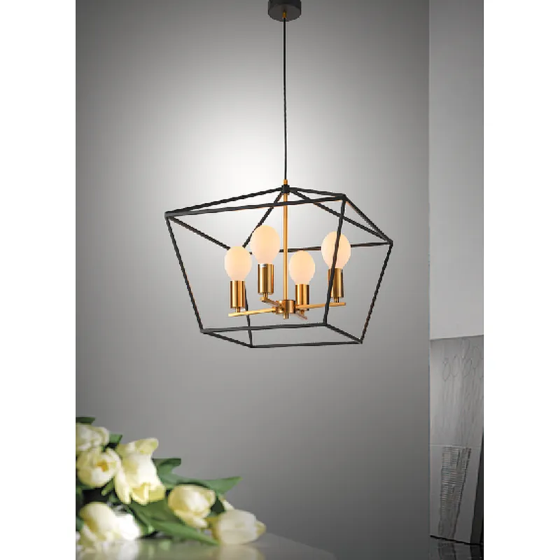 Chinese modern industrial style metal dining pendant light