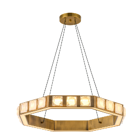 Nordic style golden modern luxury LED crystal pendant light