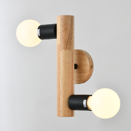 Nordic style new design modern natural wood wall lamp