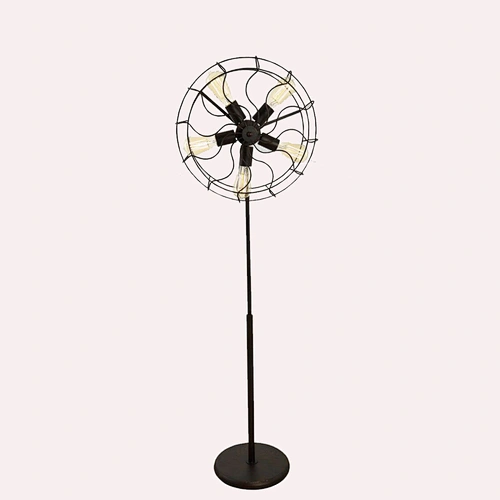 American industrial style retro black metal floor lamp