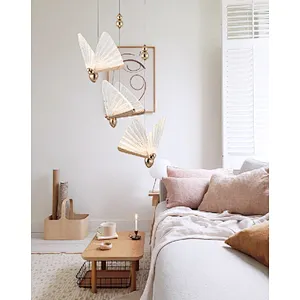 Nordic modern three beautiful butterfly LED pendant light