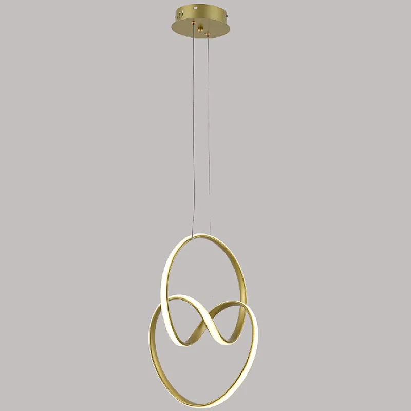 2022 new European modern luxury sand gold 36W LED pendant light