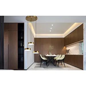 Post modern luxury copper led 18W ceiling pendant light