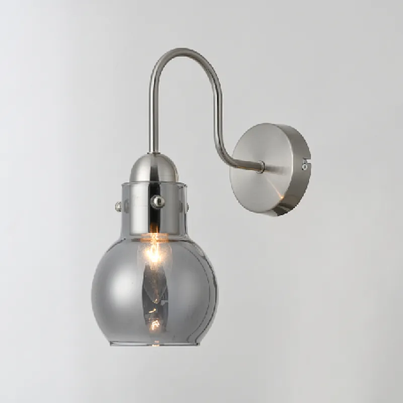 Nordic style new design modern simple clear glass wall lamp