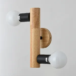 Nordic style new design modern natural wood wall lamp
