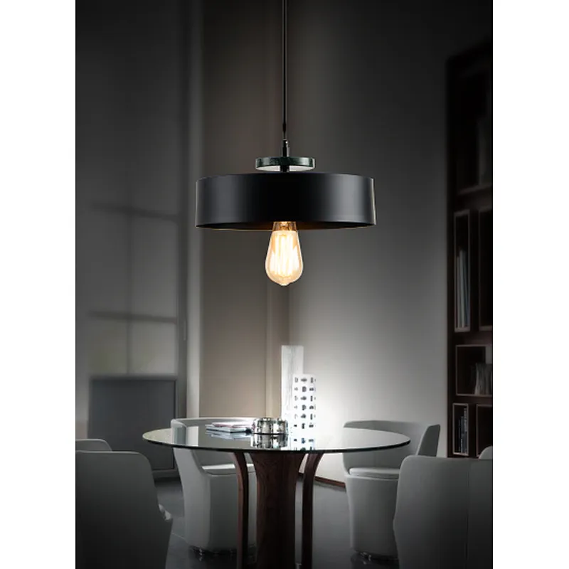 American style modern painting black pendant light for dining kitchen