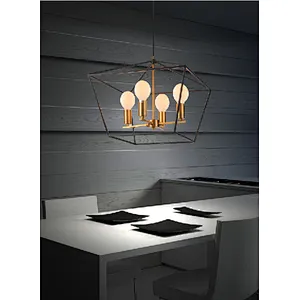 Chinese modern industrial style metal dining pendant light