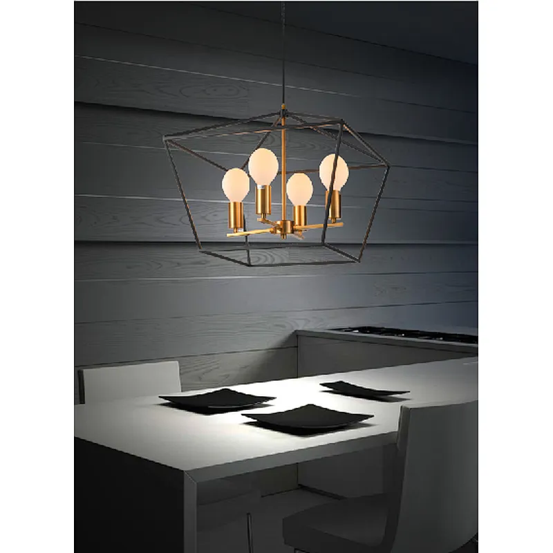 Chinese modern industrial style metal dining pendant light