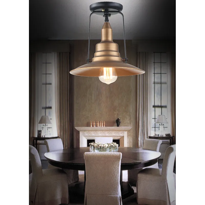American retro industrial style metal ceiling lamp