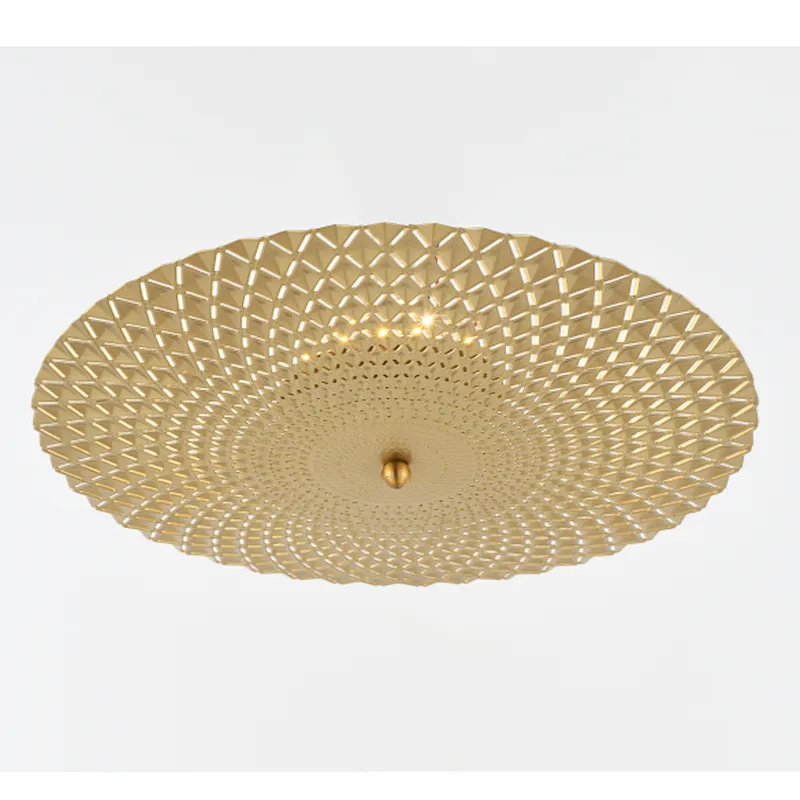 Nordic style modern luxury metal round fancy LED wall lamp