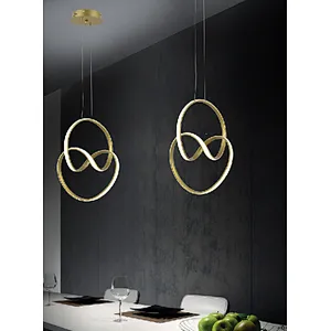 2022 new European modern luxury sand gold 36W LED pendant light