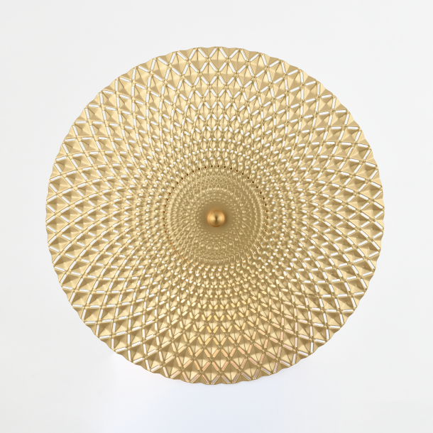 Nordic style modern luxury metal round fancy LED wall lamp