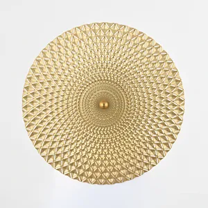 Nordic style modern luxury metal round fancy LED wall lamp