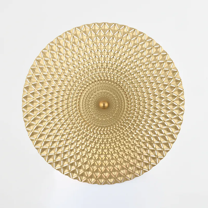 Nordic style modern luxury metal round fancy LED wall lamp