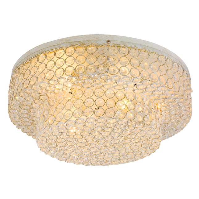 European style vintage clear crystal ceiling lamp home