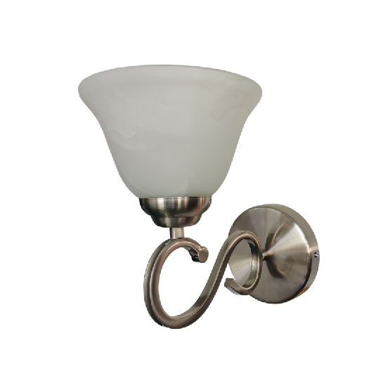 European traditional retro sand silver wall lamp bedside