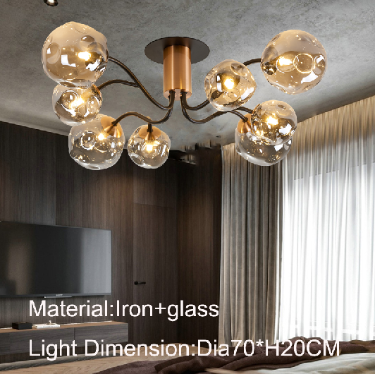 2023 Chinese modern creative ceiling light indoor glass ceiling modern lamp
