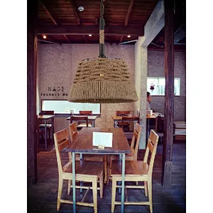Chinese wholesale vintage twine art pendant light dining