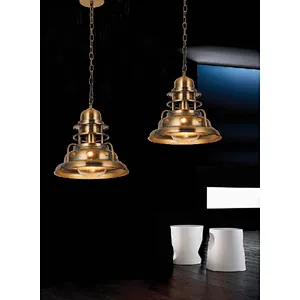 Modern European gold metal indoor dining pendant light