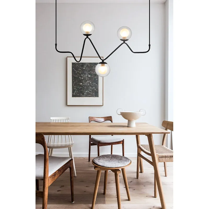 Northern Europe modern contracted style wave pendant light