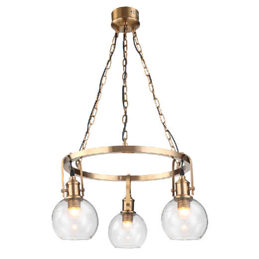 Nordic classic modern clear glass chandelier home decoration