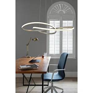 Nordic new modern creative 50W pearl beige led pendant light