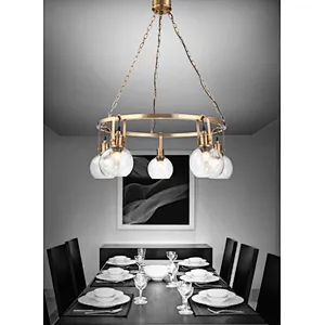 Nordic classic modern glass home hotel chandelier indoor